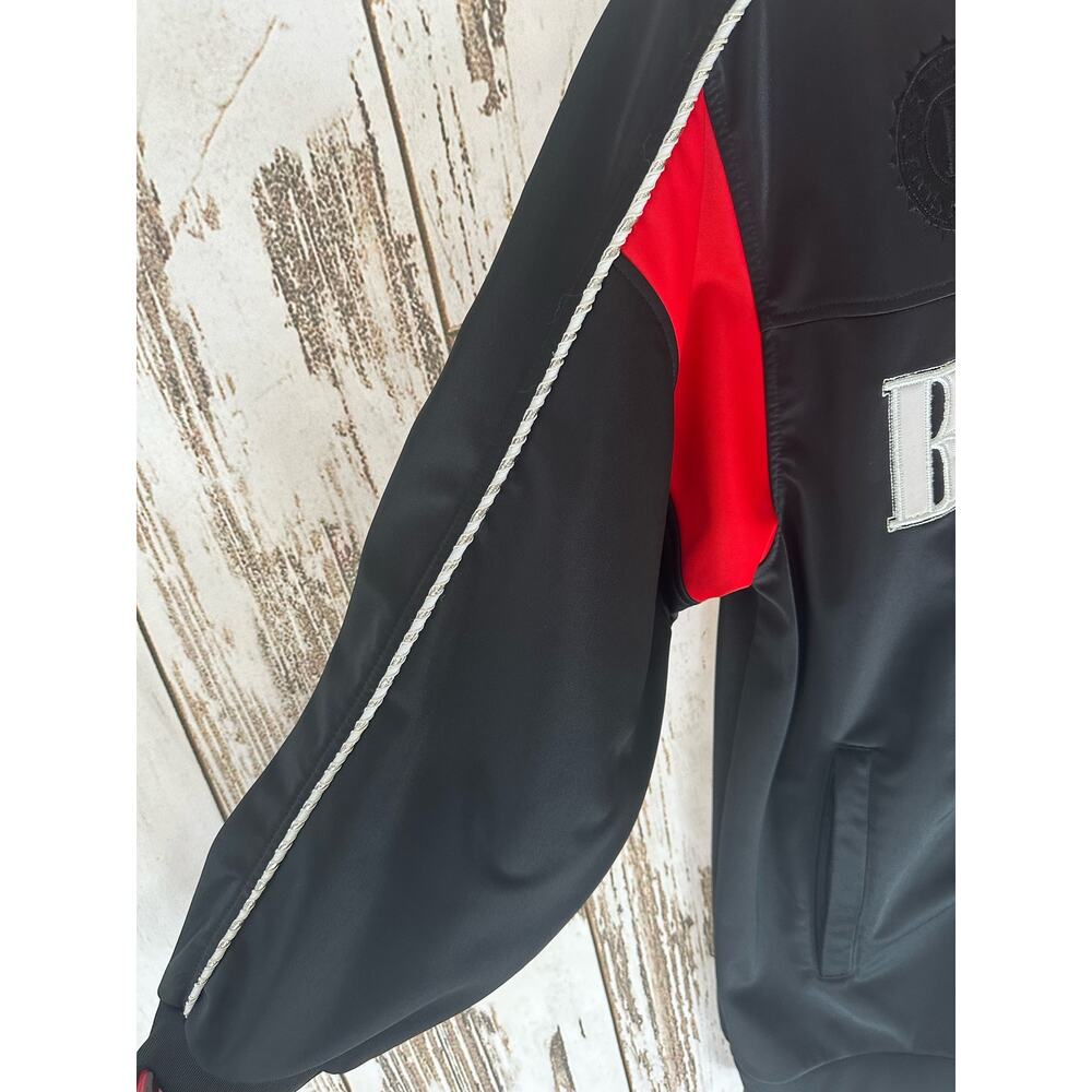 "The Billion Dollar Jeans Club" Jacket Black/Red Zip Up Size M - Picture 4 of 7
